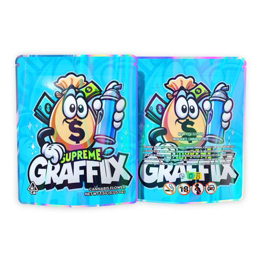 Supreme Graffix Mylar Bags 3.5 Grams