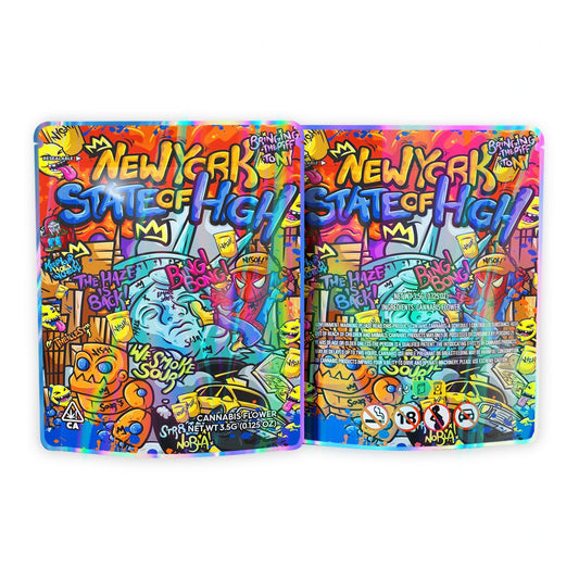 New York State of High Mylar Bags 3.5 Grams