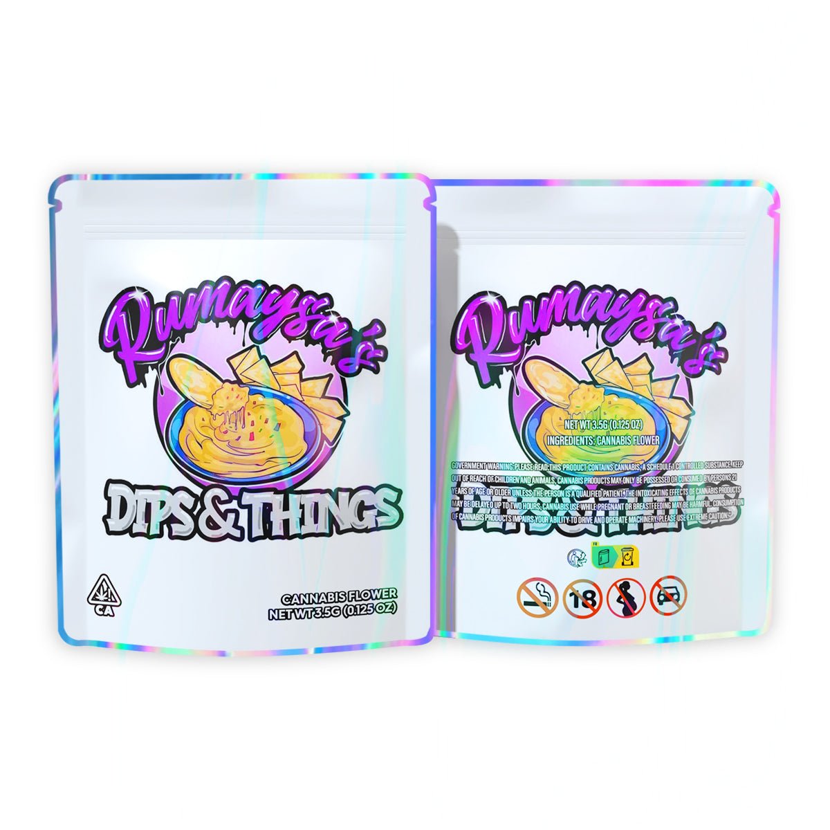 Rumaysho Dips & Things Mylar Bags 3.5 Grams