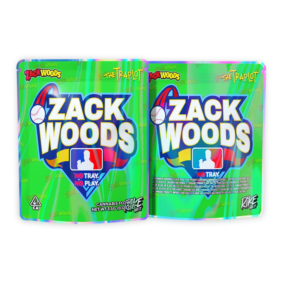 Zack Woods Mylar Bags 3.5 Grams