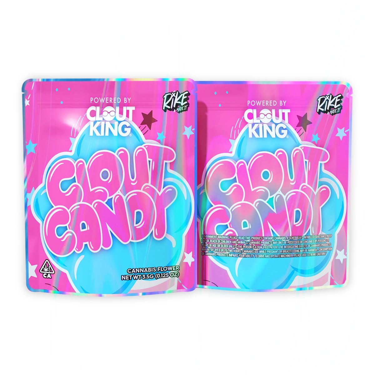 Clout Candy Mylar Bags 3.5 Grams