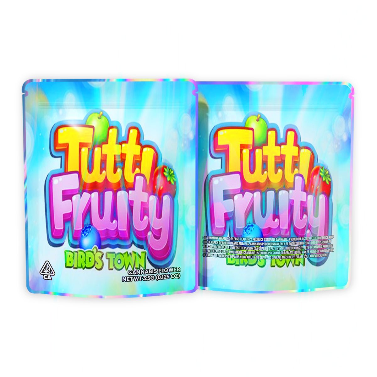 Tutti Fruity Bird's Town Mylar Bags 3.5 Grams