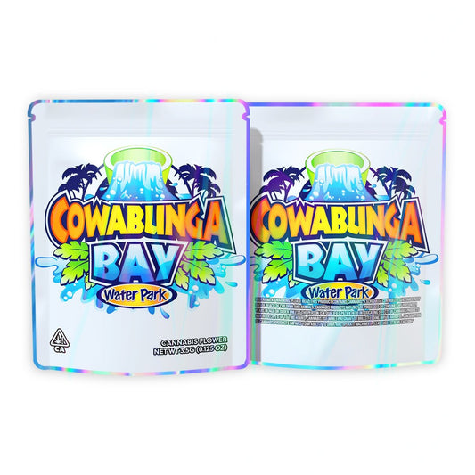 Cowabunga Bay Water Park Mylar Bags 3.5 Grams