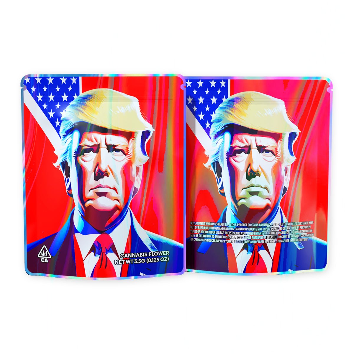 Make America Great Again Mylar Bags 3.5 Grams