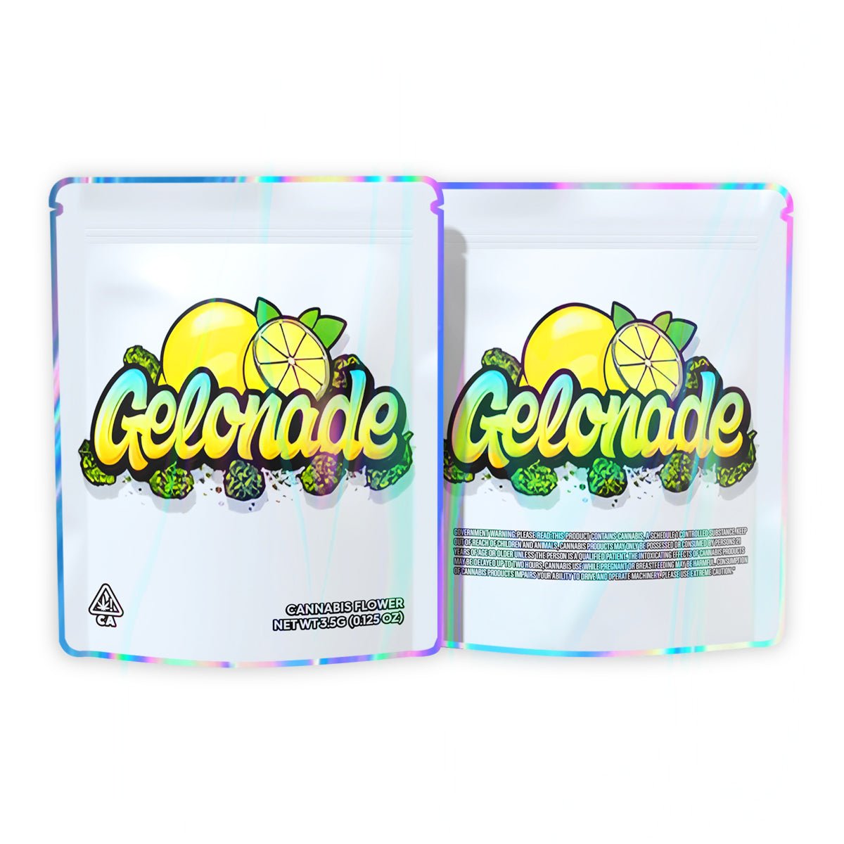 Gelonade Mylar Bags 3.5 Grams