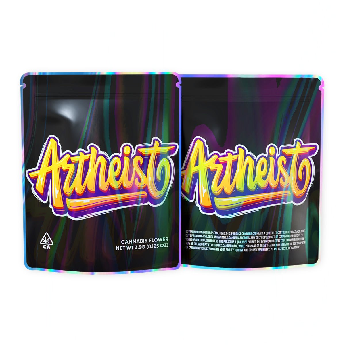 Aitheist Mylar Bags 3.5 Grams