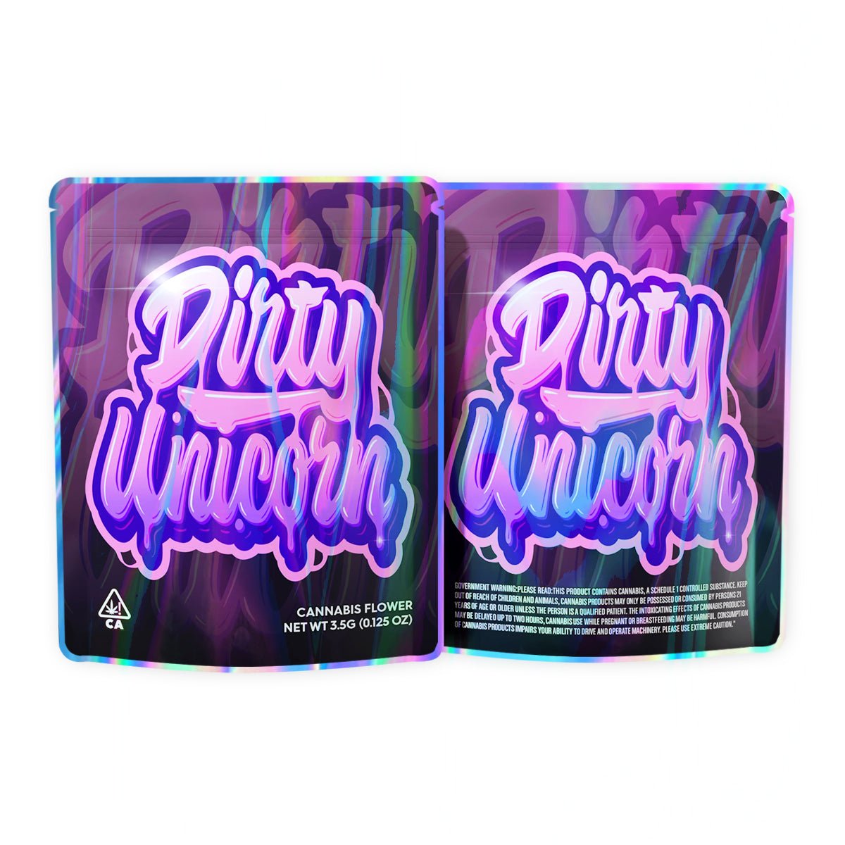 Dirty Unicorn Mylar Bags 3.5 Grams