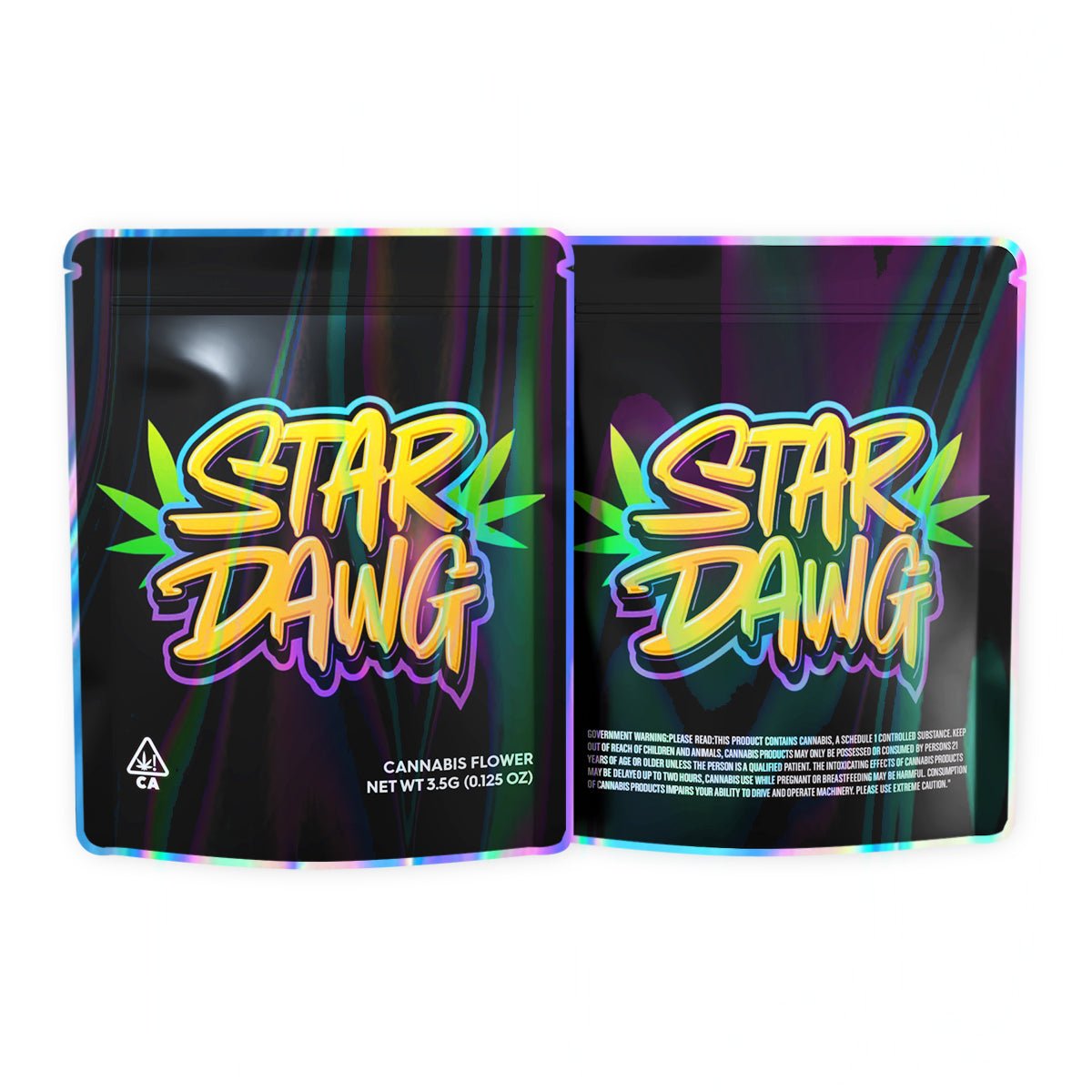 Star Dawg Mylar Bags 3.5 Grams