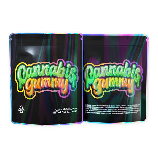 Cannabis Gummy Mylar Bags 3.5 Grams