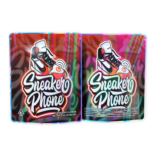 Sneaker Phone Mylar Bags 3.5 Grams