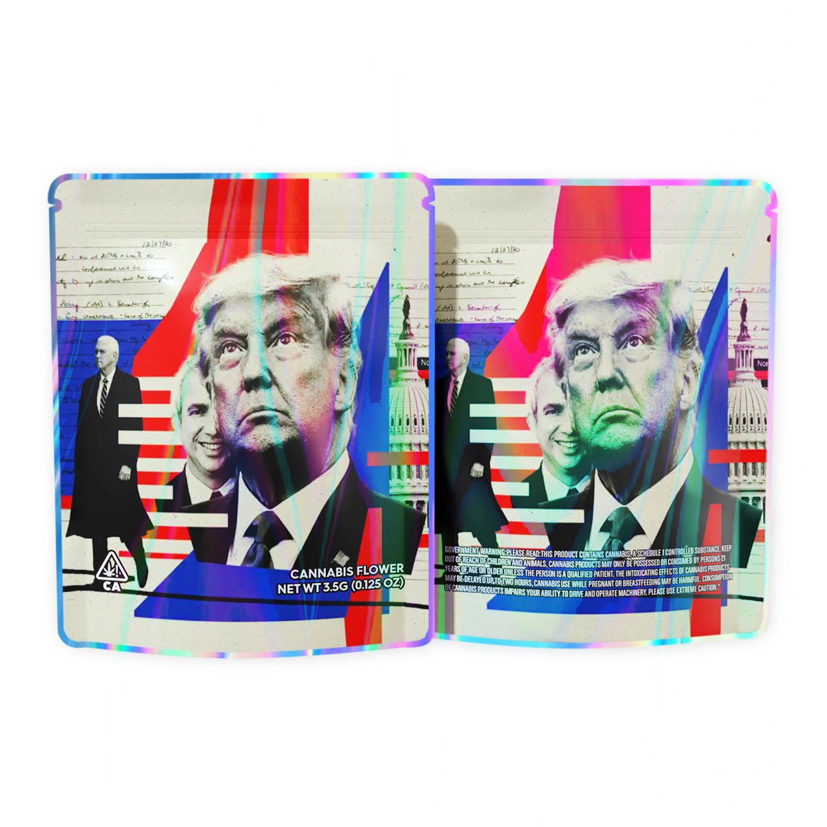 Make America Great Again Mylar Bags 3.5 Grams