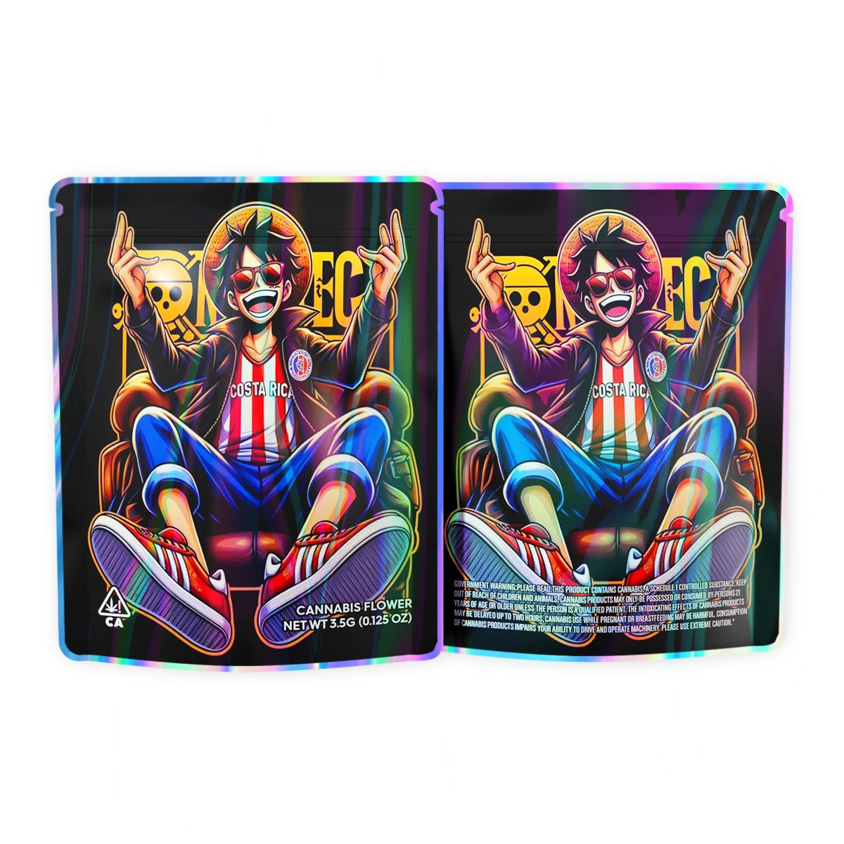 One Piece Mylar Bags 3.5 Grams