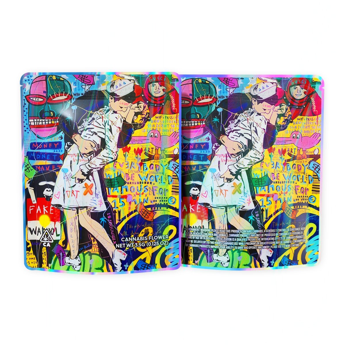 Art Graffiti Comics Mylar Bags 3.5 Grams