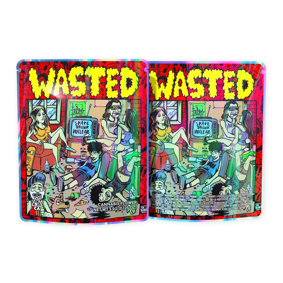 Wasted Mylar Bags 3.5 Grams