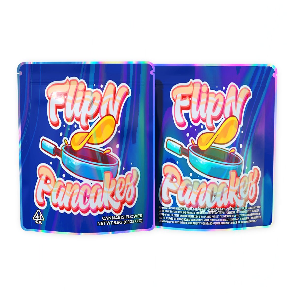 Flipn Pancakes Mylar Bags 3.5 Grams