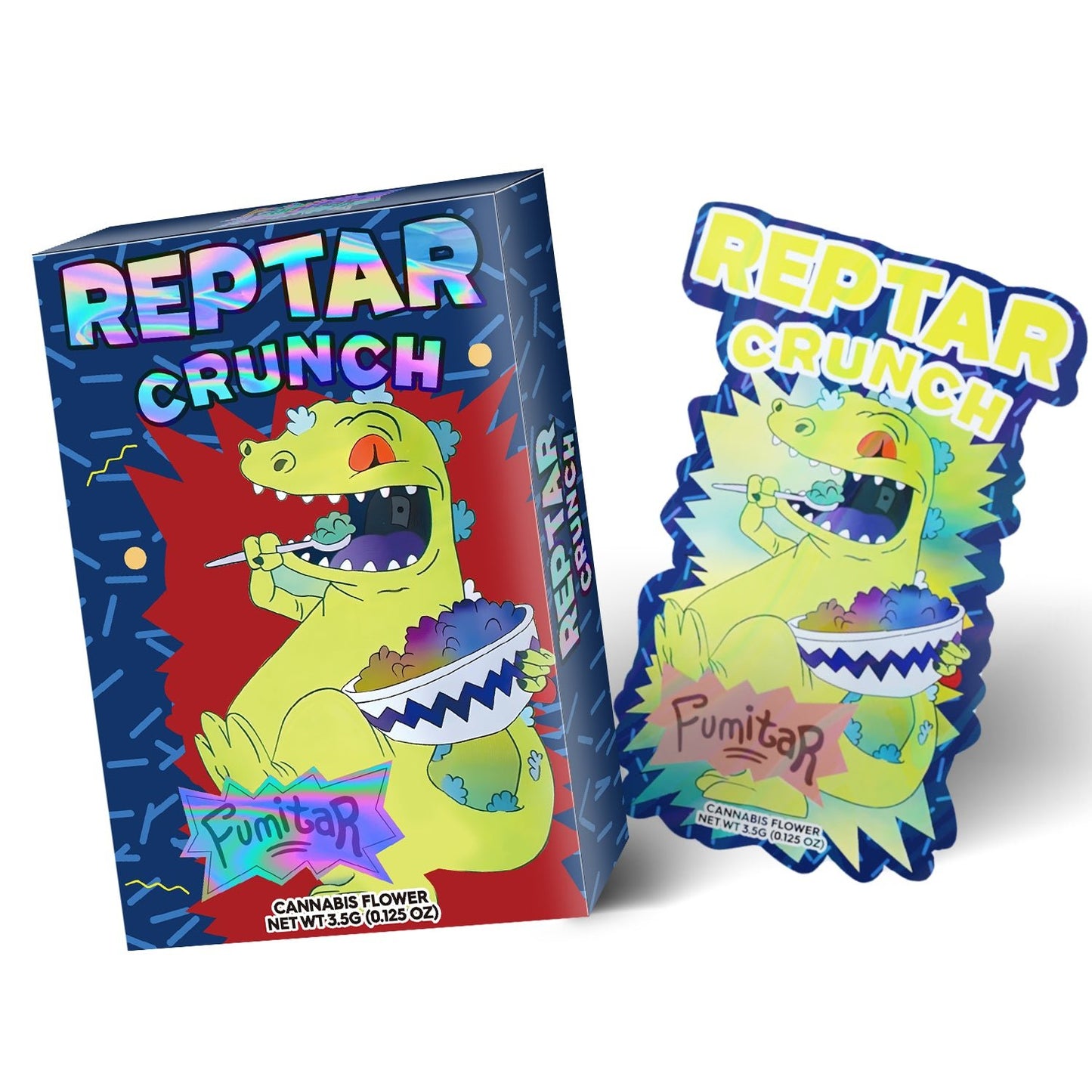 Reptar Crunch Fumitar 3.5g Mylar Bag with BOX