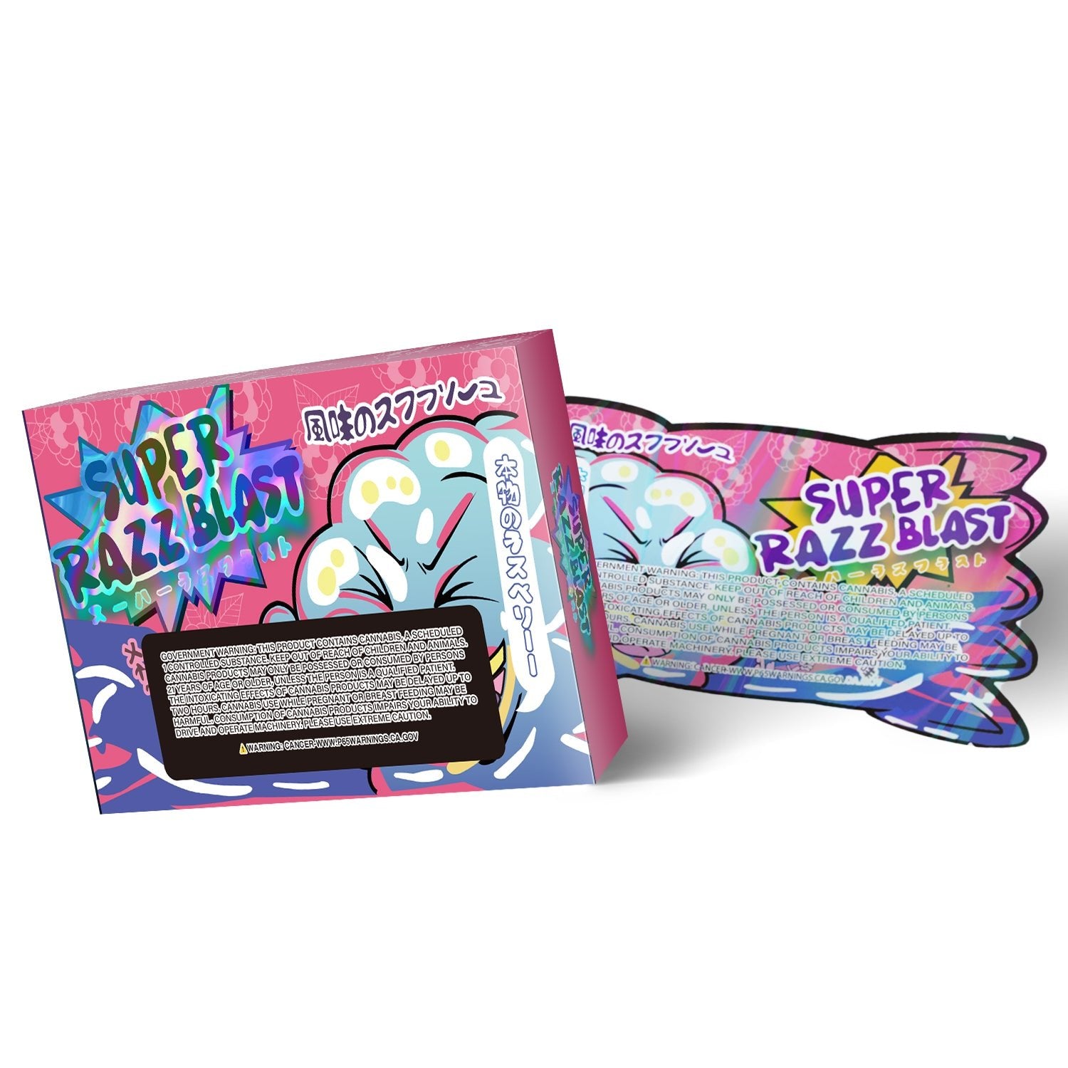 Super Razz Blast 3.5g Mylar Bag with BOX