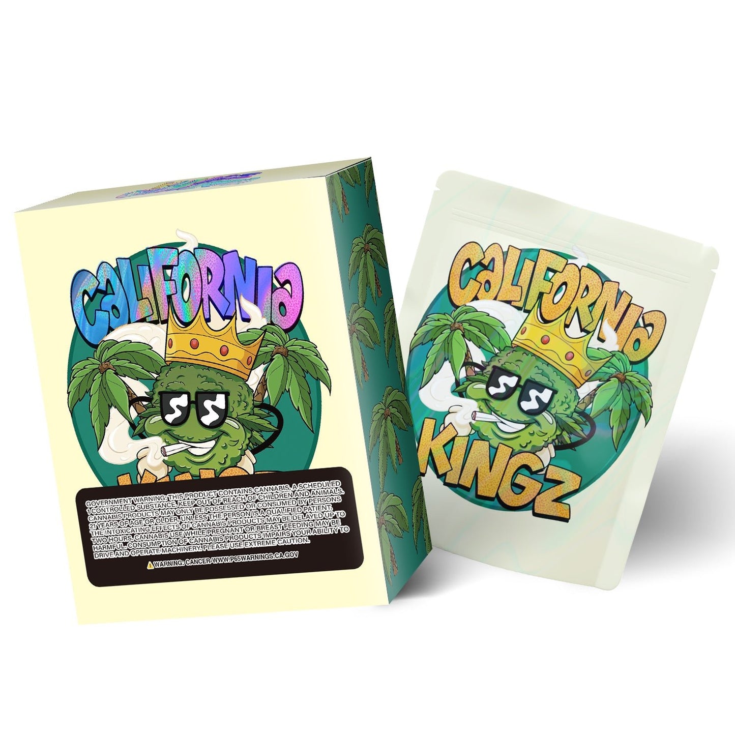 California Kingz 3.5g Mylar Bag with BOX