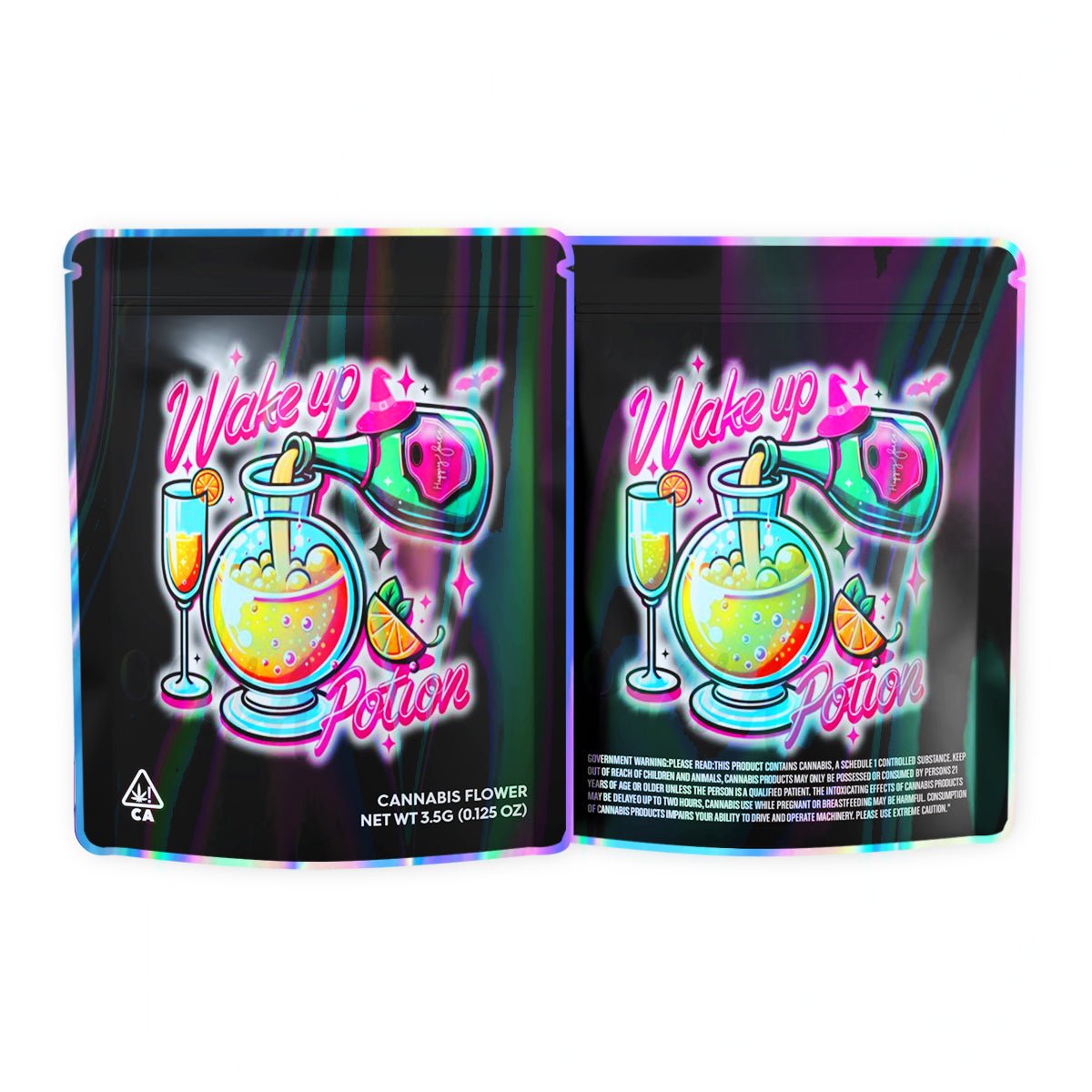 Wake up Potion Mylar Bags 3.5 Grams