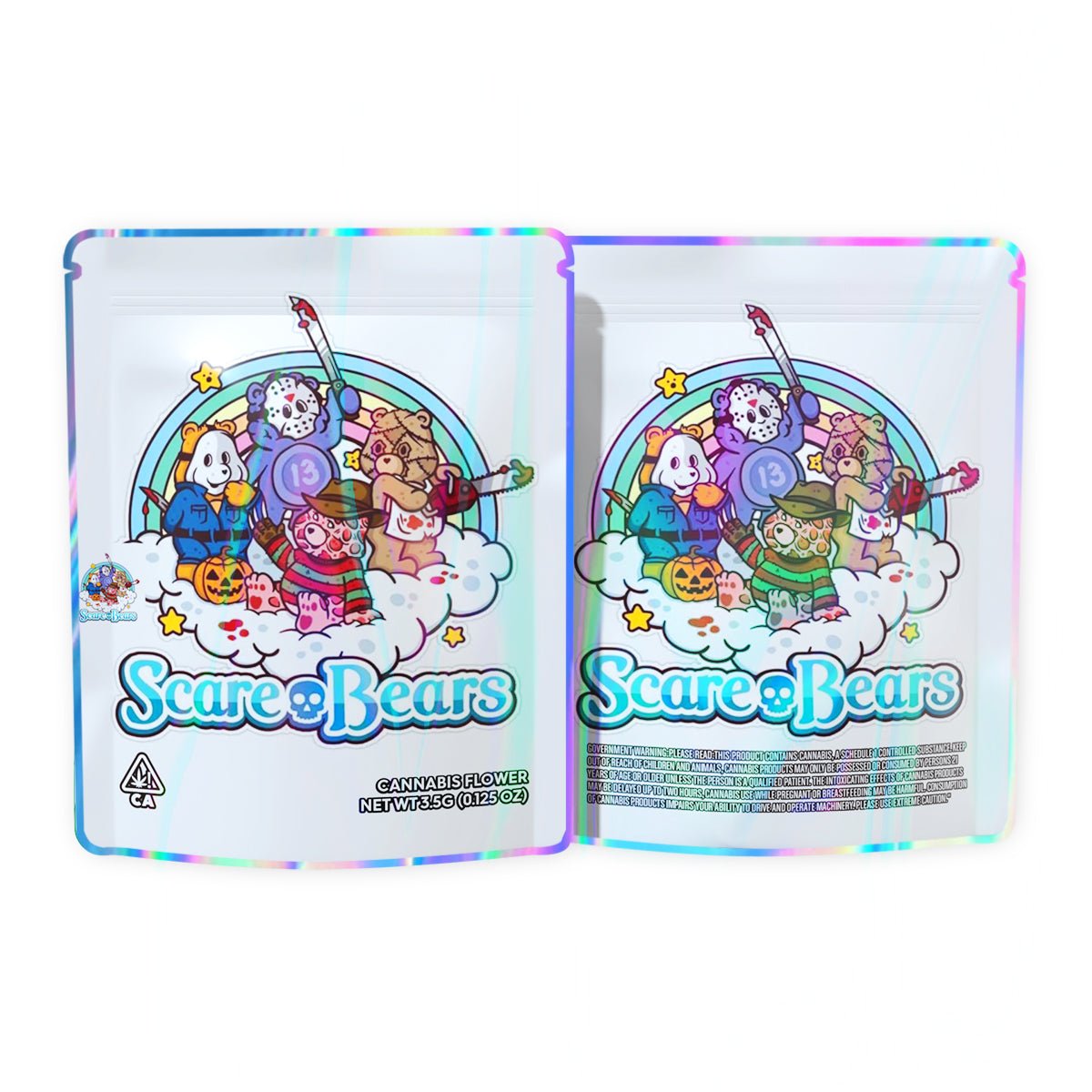 Scare Bears Mylar Bags 3.5 Grams