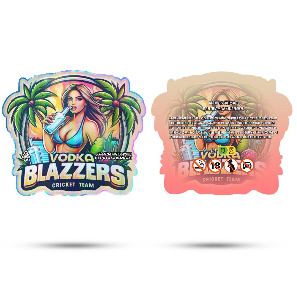 Vodka Blazzers Cricket Team Mylar Bags 3.5 Grams