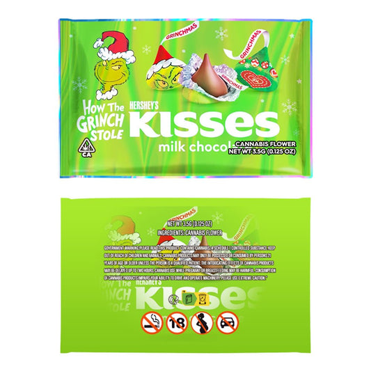 Hersheys Kisses Milk Chocolate Mylar Bags 3.5 Grams