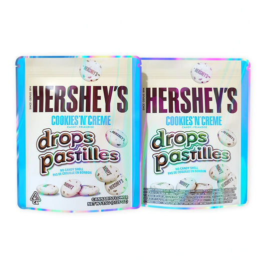 Hershey's White Chocolate Drops Pastilles Mylar Bags 3.5 Grams