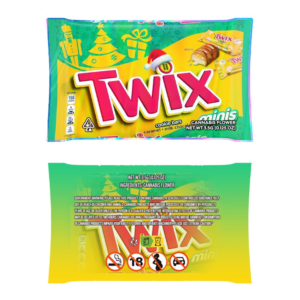 Twix Cookie Bars Mylar Bags 3.5 Grams