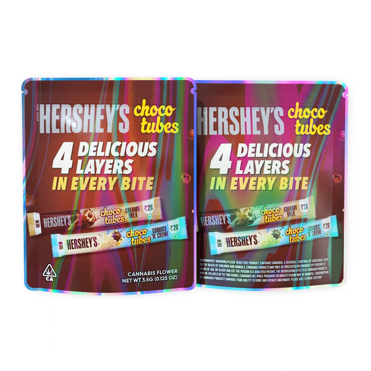 Hershey's Chocolate Roll Mylar Bags 3.5 Grams