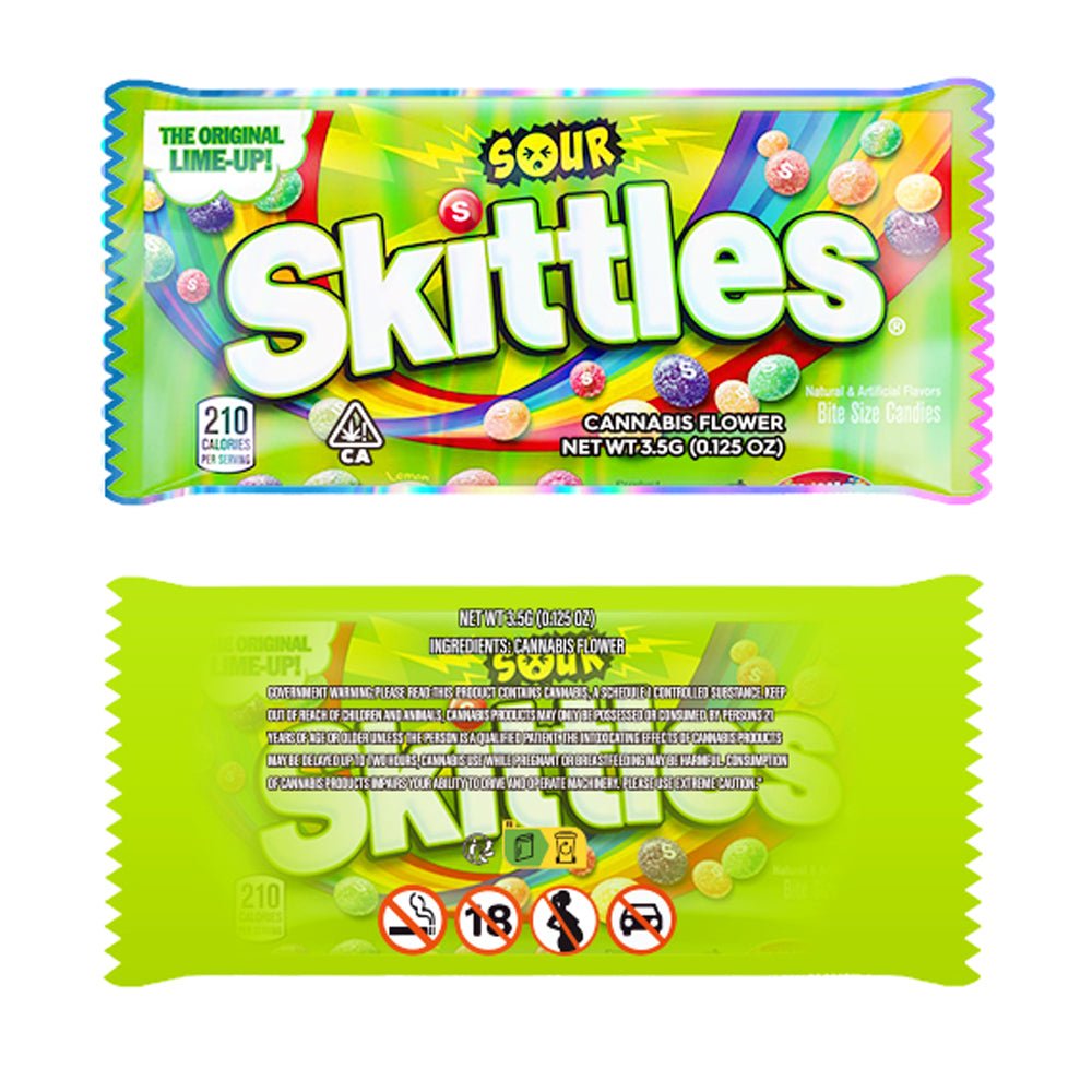 Skittles Sour Mylar Bags 3.5 Grams