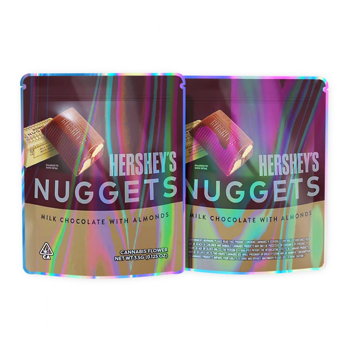 Hershey's Nuggets Milk Chocolate Mylar Bags 3.5 Grams