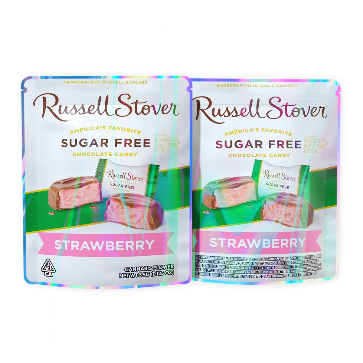 Russell Stover Sugar Free Strawberry Mylar Bags 3.5 Grams