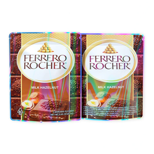 Ferrero Rocher Milk Hazelnut Mylar Bags 3.5 Grams