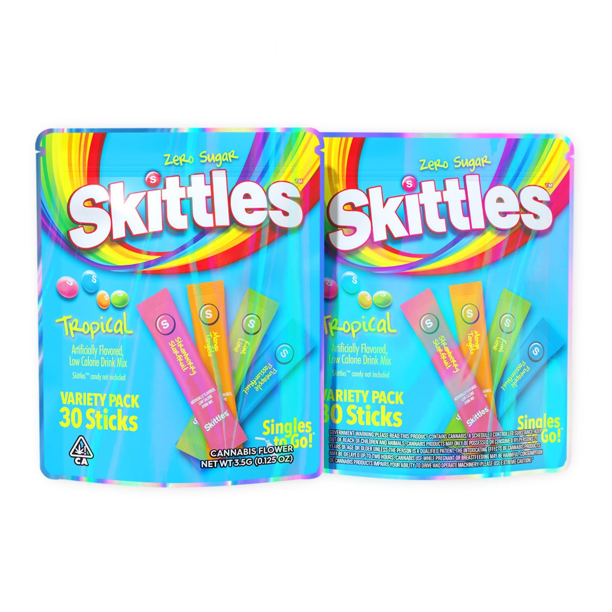 Skittles Tropical Mylar Bags 3.5 Grams