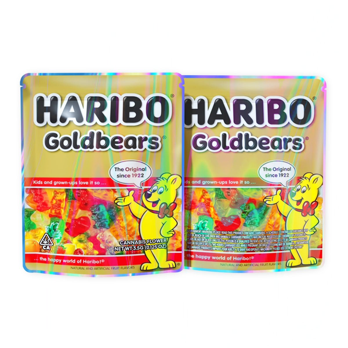 Haribo Gold Bears Mylar Bags 3.5 Grams