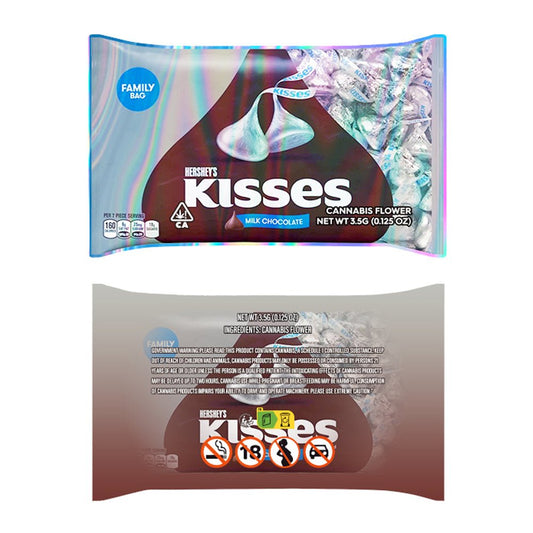 Hershey's Kisses Milk Chocolate Mylar Bags 3.5 Grams