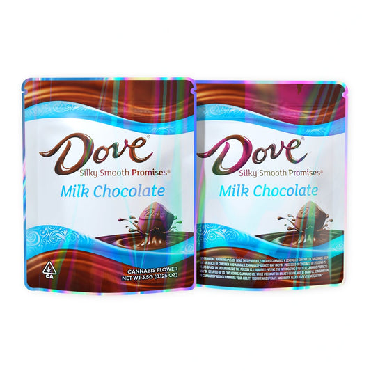 Dove Milk Chocolate Mylar Bags 3.5 Grams