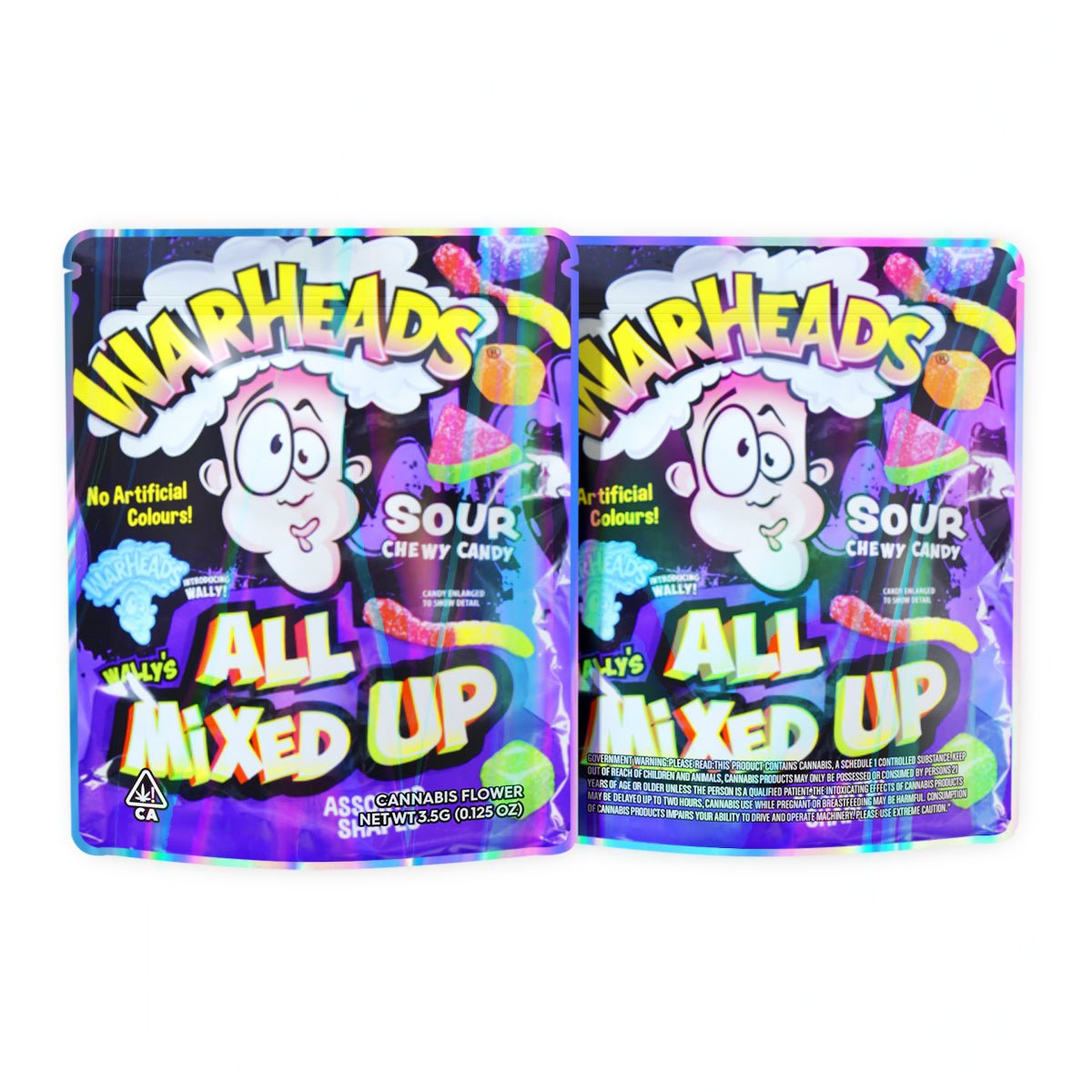 Warheads All Mixed Up Mylar Bags 3.5 Grams