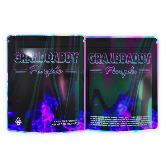 Granddaddy Purple Mylar Bags 3.5 Grams