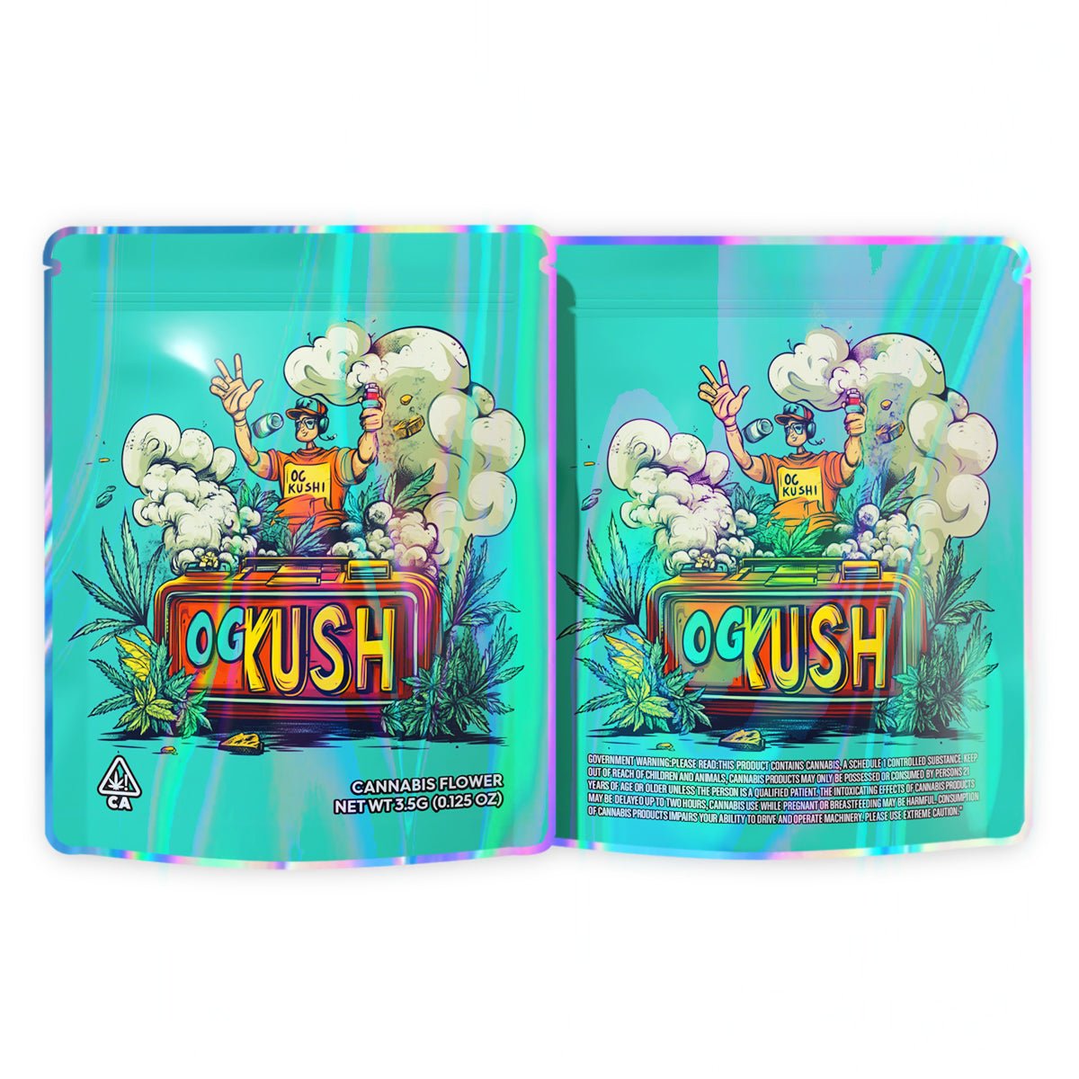 OG KUSH Mylar Bags 3.5 Grams