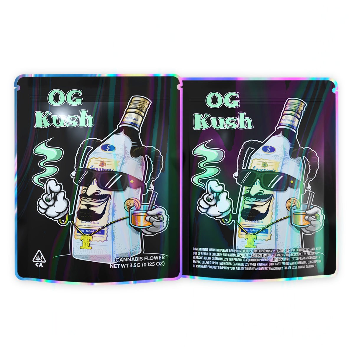 OG KUSH Mylar Bags 3.5 Grams