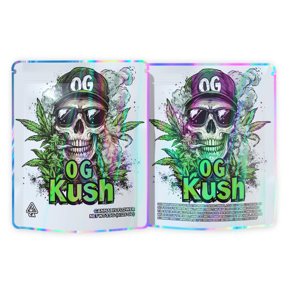 OG KUSH Mylar Bags 3.5 Grams