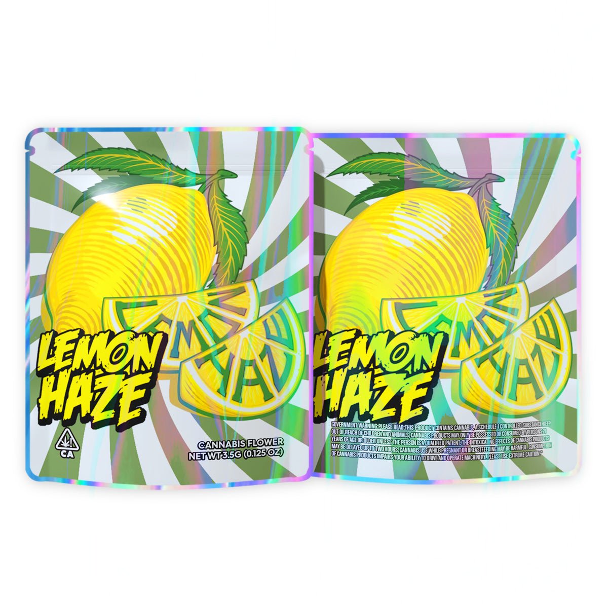 Lemon Haze 3.5G Mylar Bags