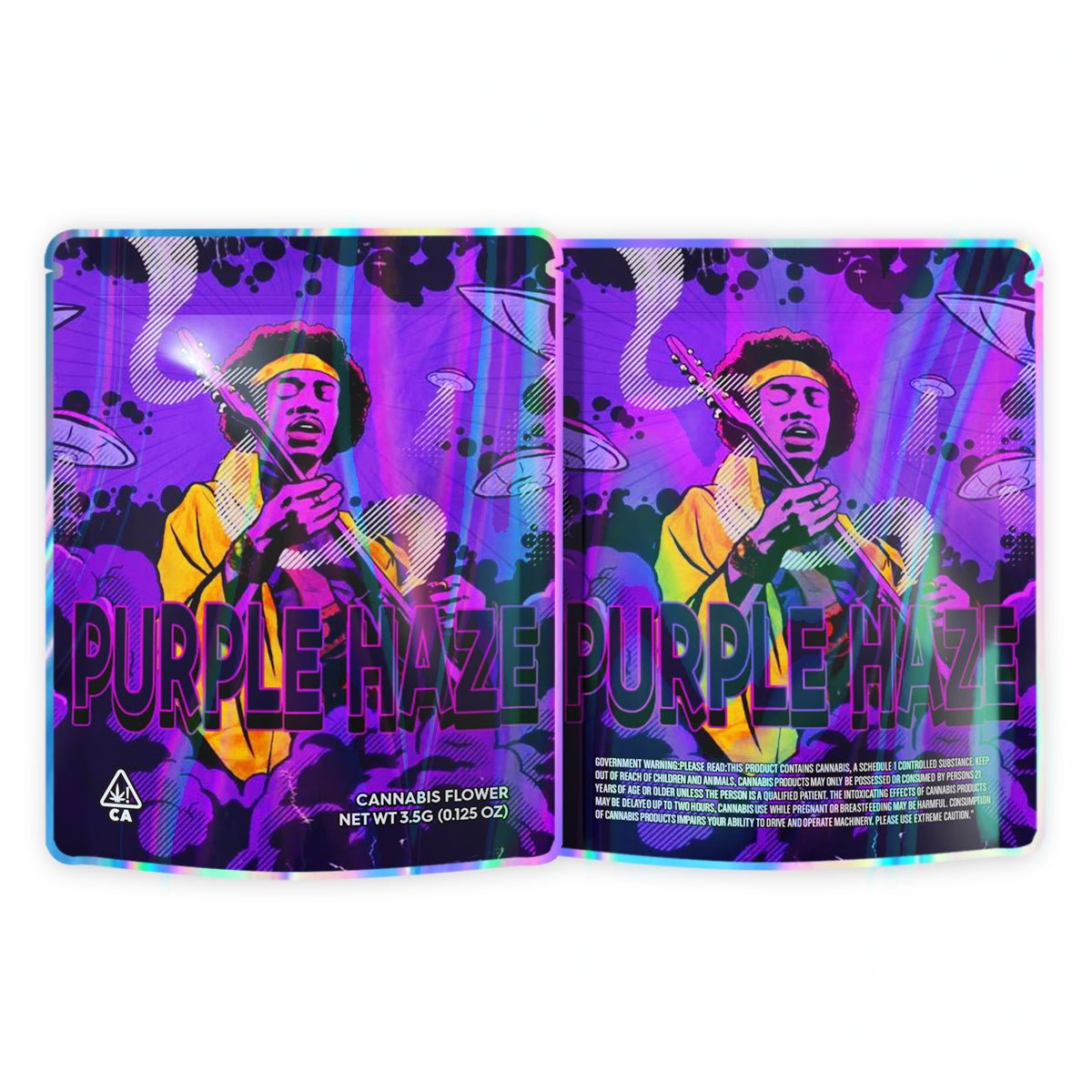 Purple Haze 3.5G Mylar Bags