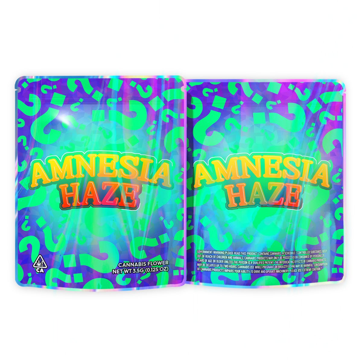 Amnesia Haze 3.5G Mylar Bags