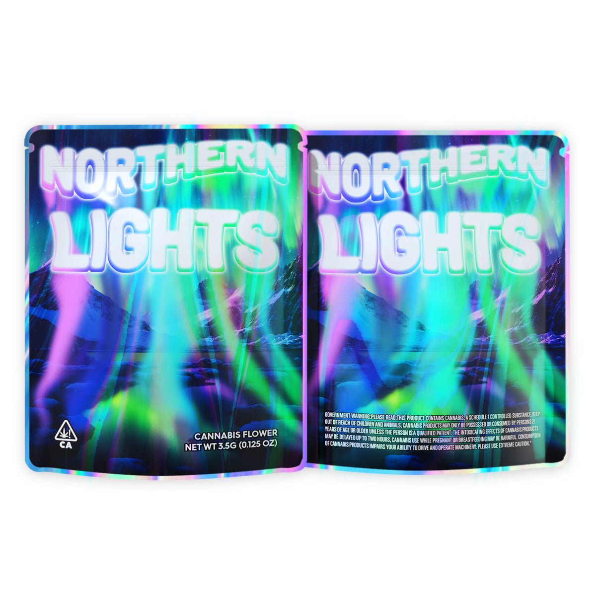 Northern Lights Mylar Bags 3.5 Grams