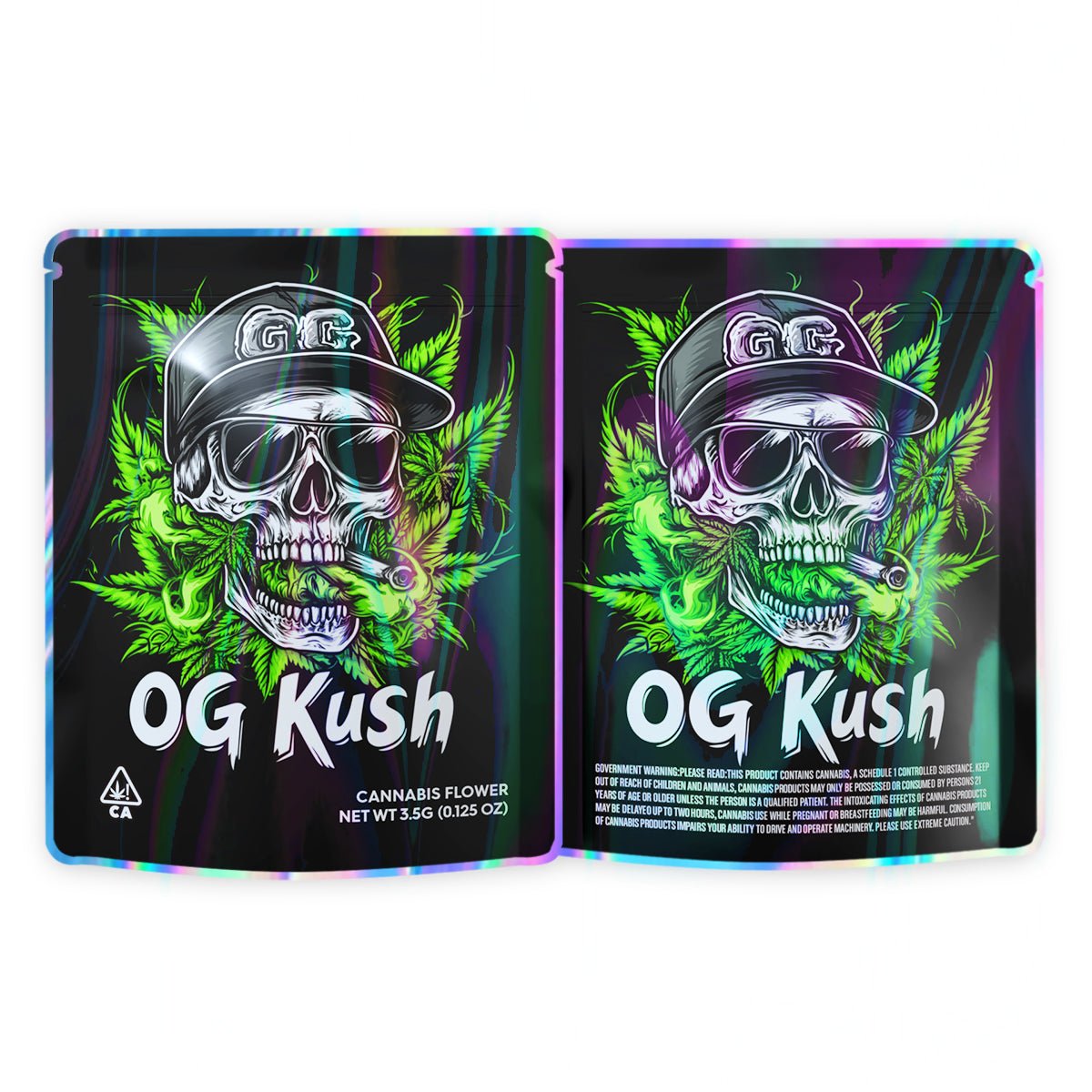 OG KUSH Mylar Bags 3.5 Grams