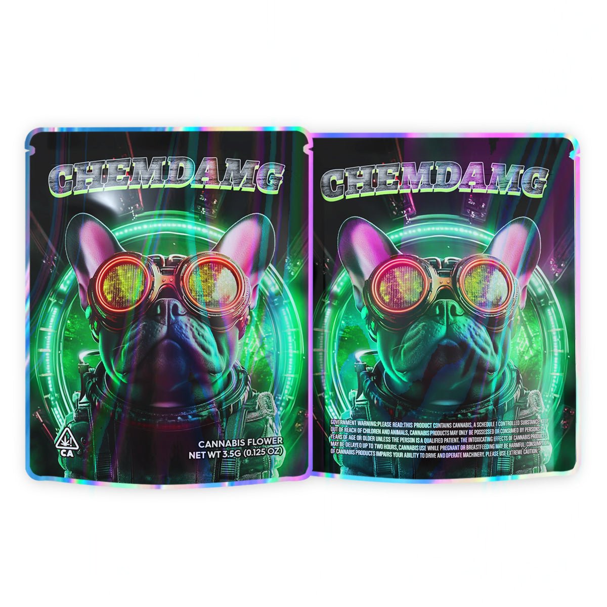 Chemdamg Mylar Bags 3.5 Grams