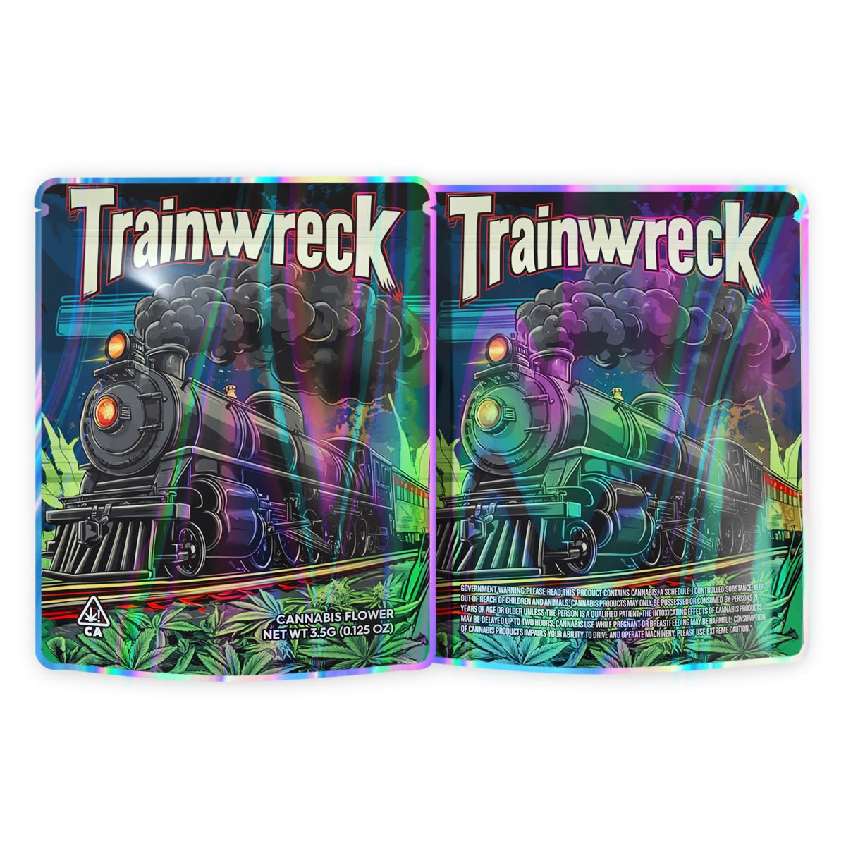 Trainwreck Mylar Bags 3.5 Grams