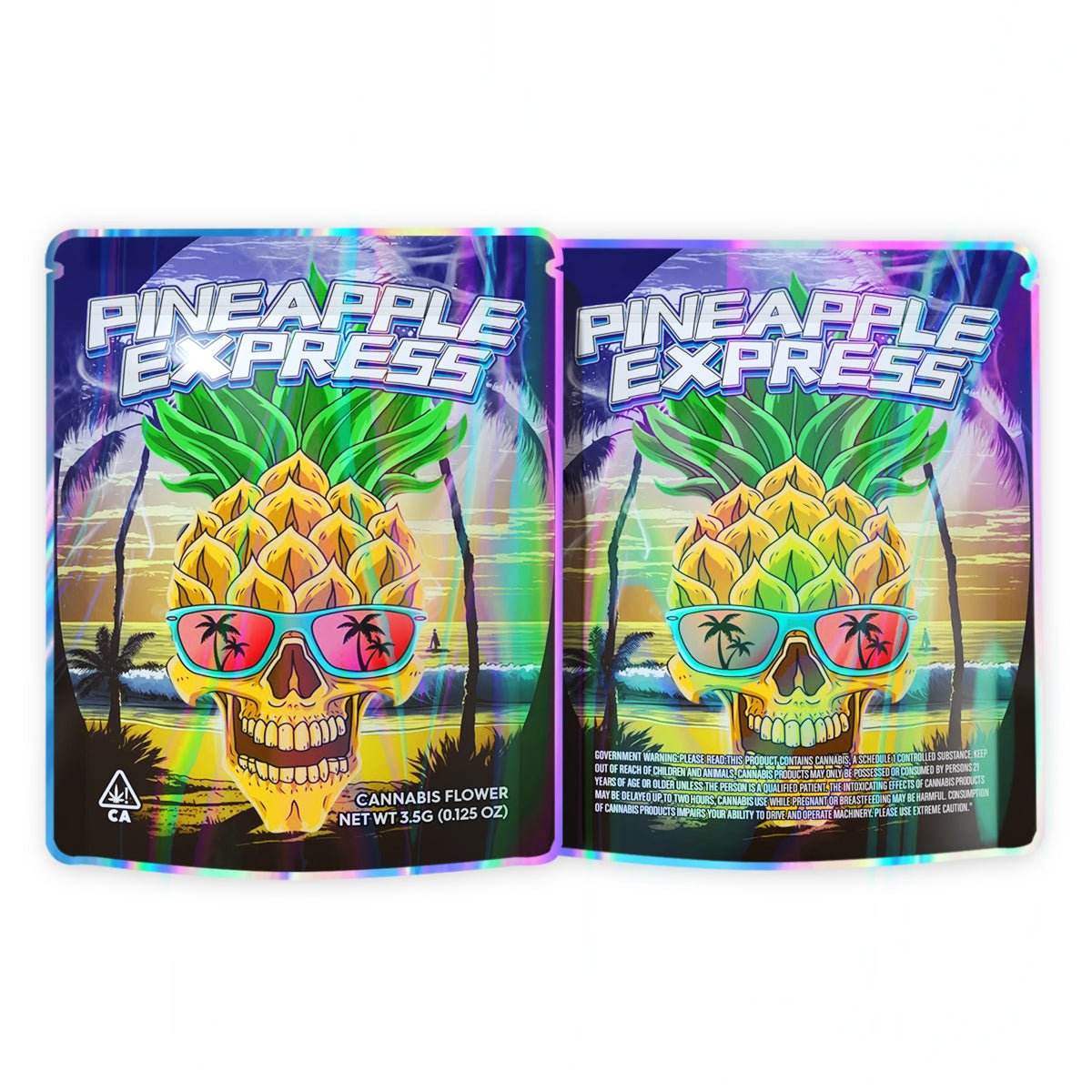 Pineapple Express Mylar Bags 3.5 Grams